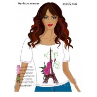 Жіноча футболка для вишивки бісером або нитками "Париж 2"